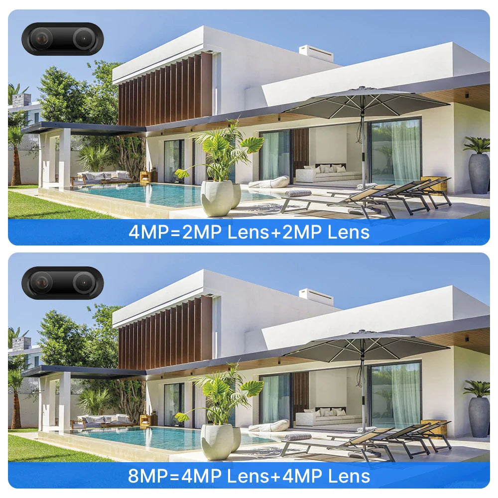 Hiseeu 4K 8MP Dual Lens PTZ Wifi IP