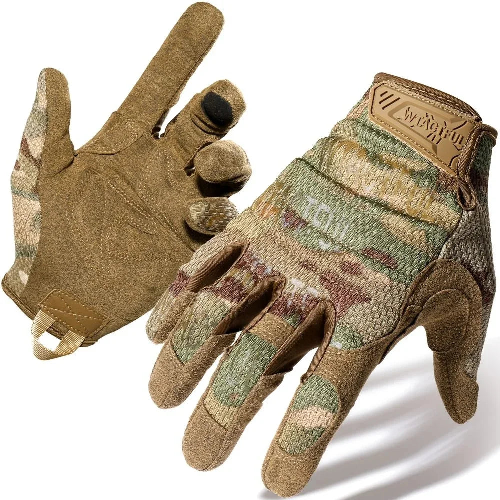 Camo Hunting Glove Touch Screen Wear-resistant Army Shooting