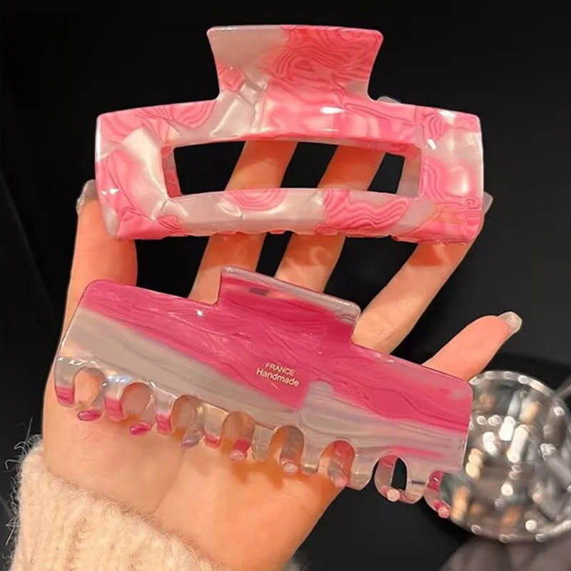 Muweordy New Claw Clips Pink Hair Clips Love