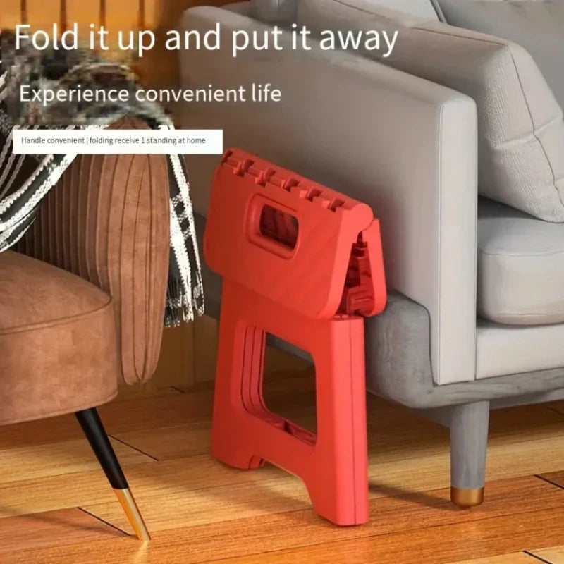 Portable Mini Outdoor Stool - 1pc Thickened Plastic