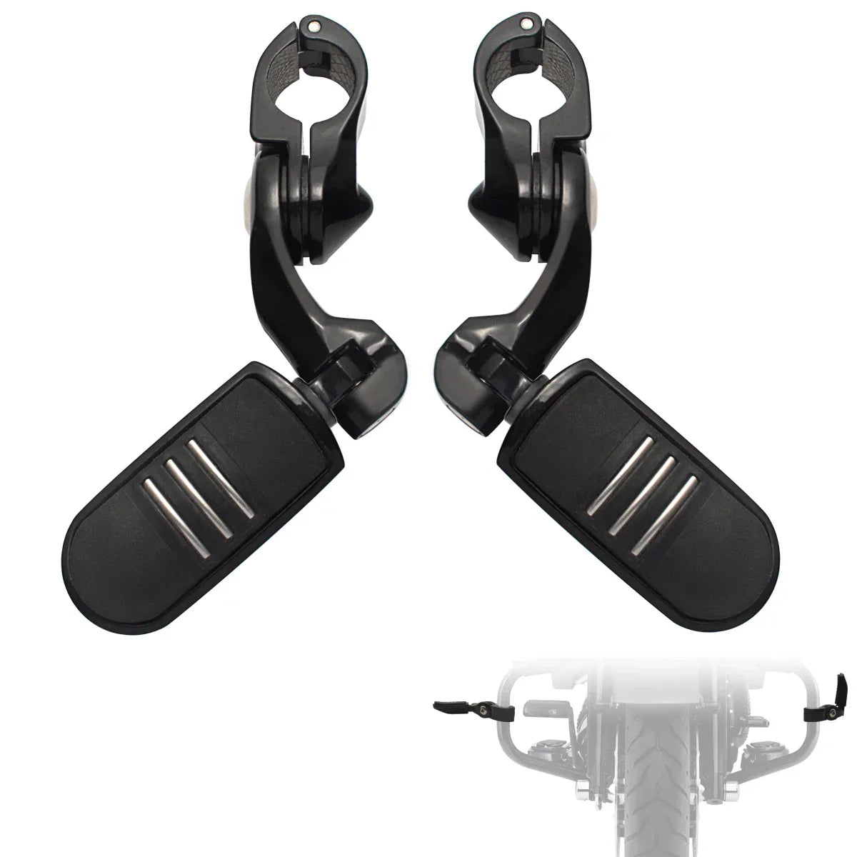 1.25" Adjustable Highway Pegs for Harley Touring & Sportster