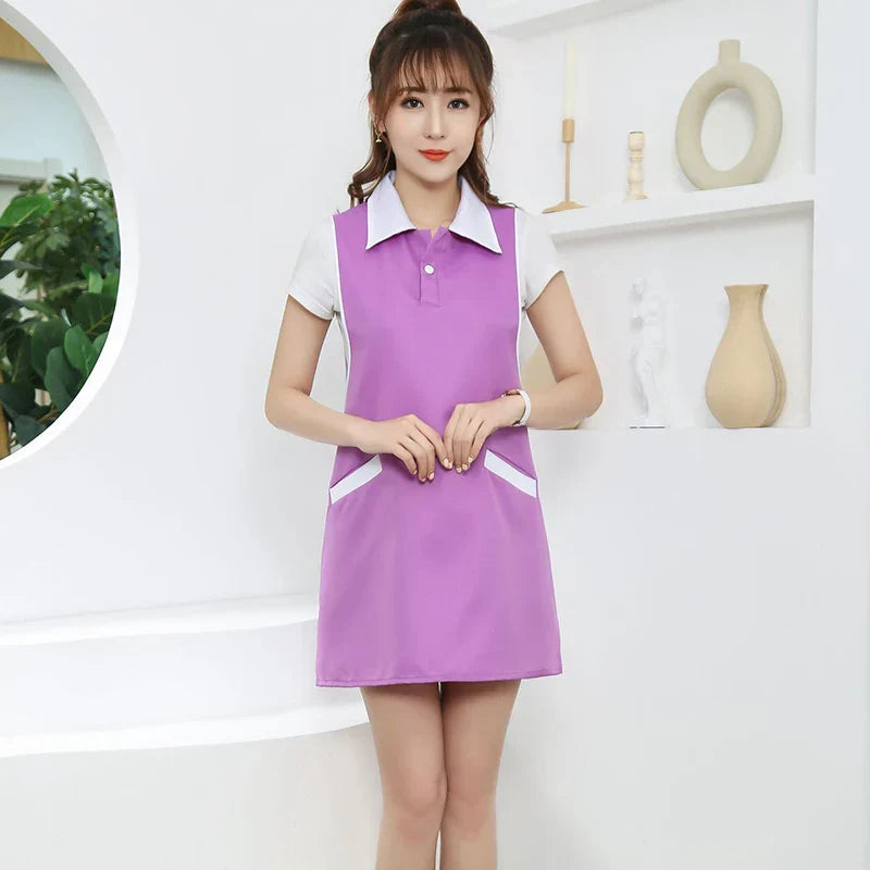 Women Salon Apron SPA Barber Shop Work Clothes