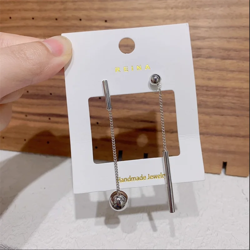 2023 Simple Cross Long Chain Tassel Drop Earrings