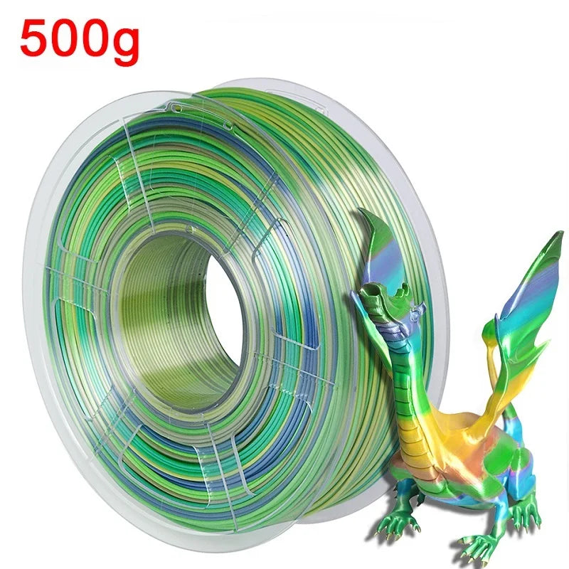 Silk PLA Rainbow Filament 1.75mm 3d Printer Filaments