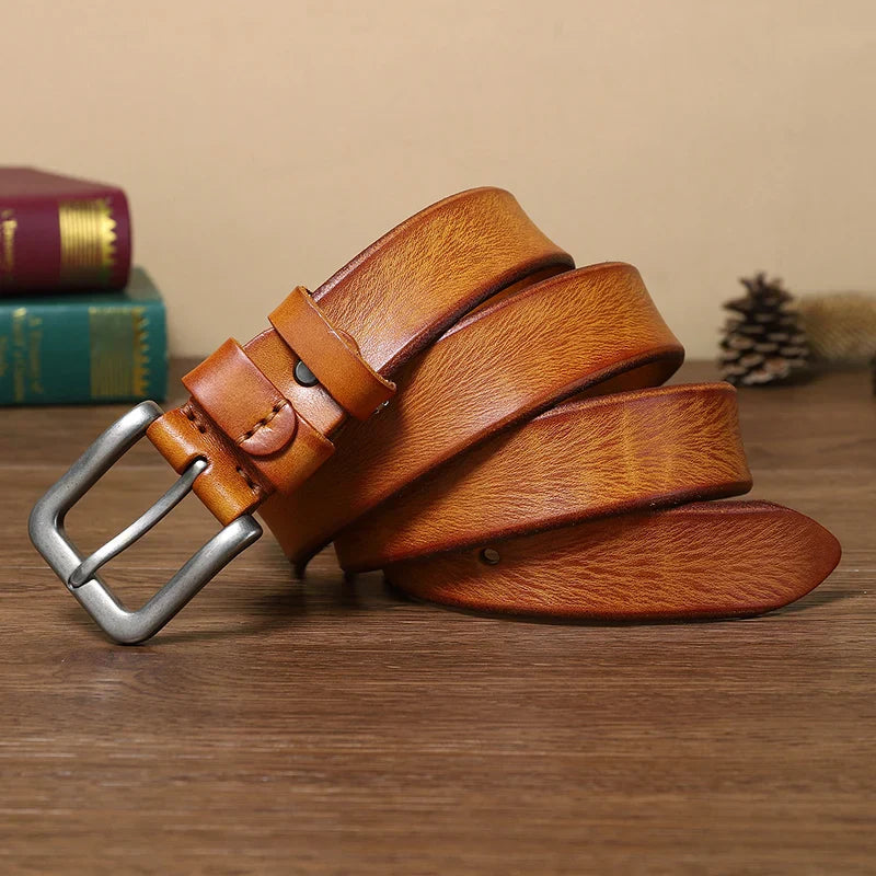 Mens belts Top Cowhide Full Match Casual Jeans