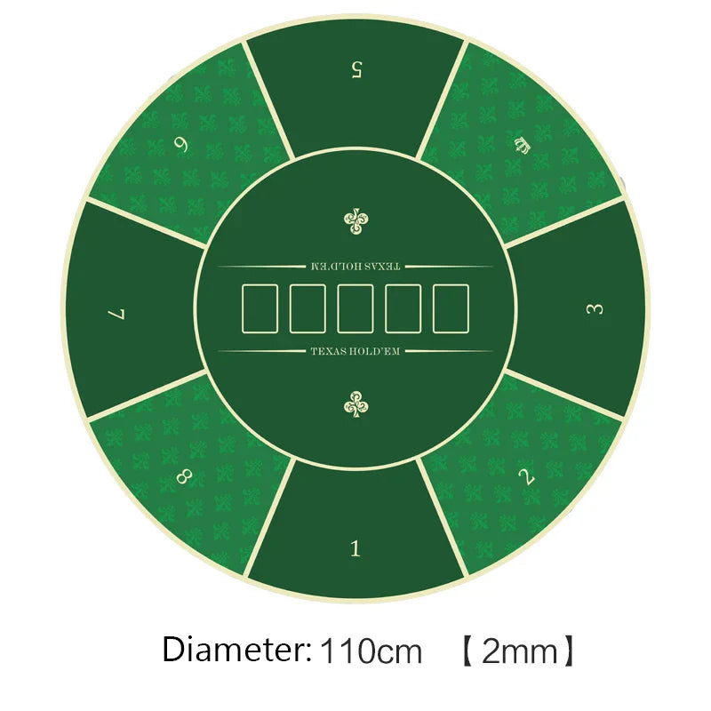 Deluxe Suede Texas Holdem Game Table Mat Nonslip