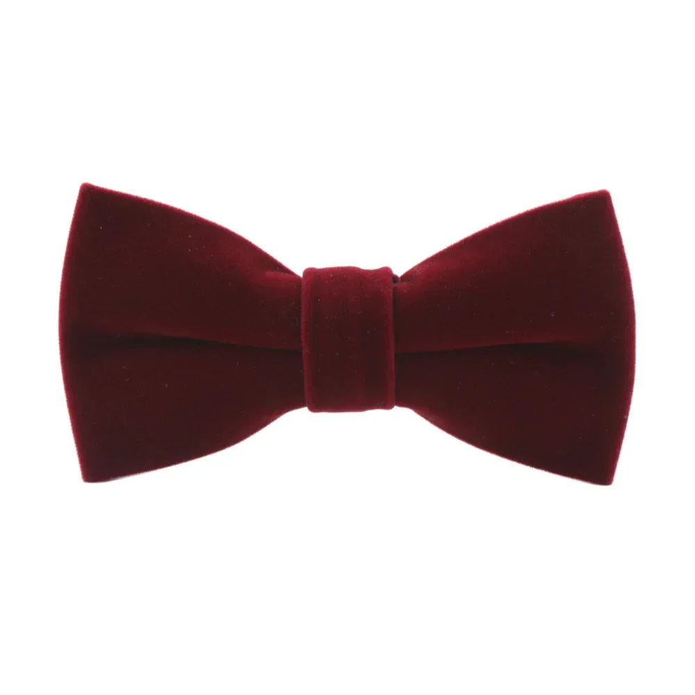 Navy Blue Black Velvet Bowties For Man Bowtie