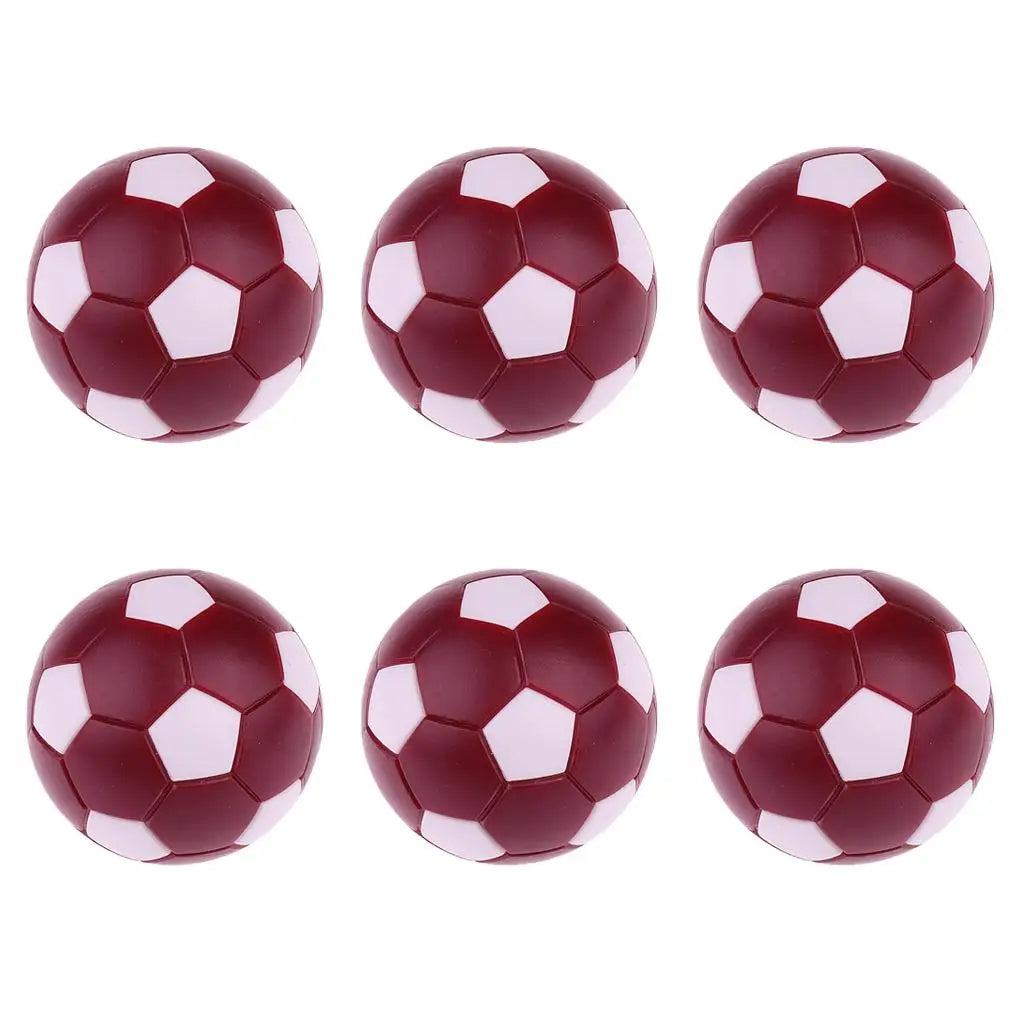 6 Pieces Foosball Table Football Round Indoor Games