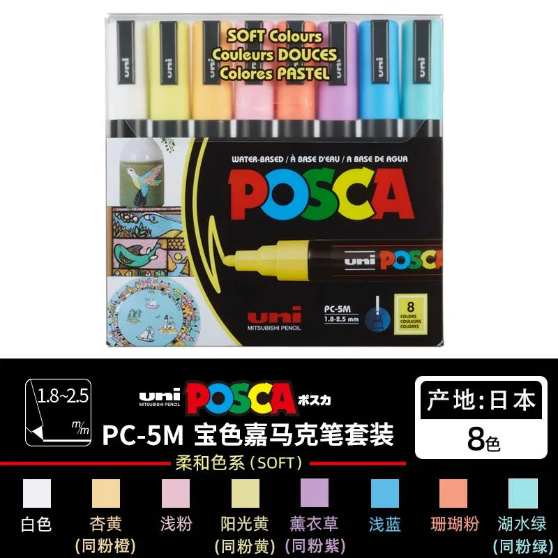 Uni Marker Pen, PC-3M Acrylic posca marcadores permanent