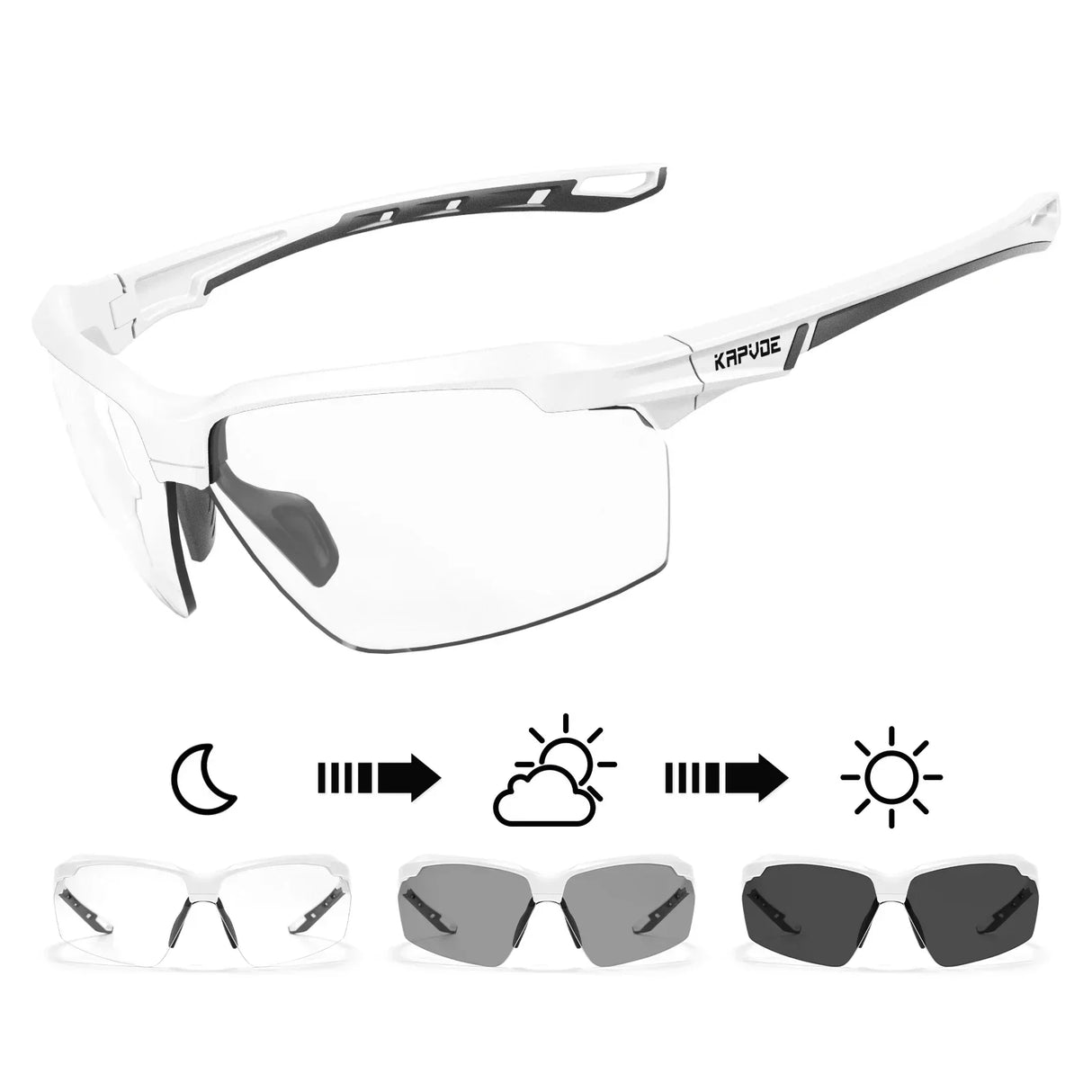 Kapvoe Photochromic Sunglasses Fashion Luxury Sunglasses for Driving