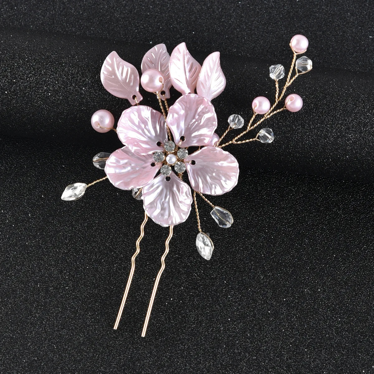 White Flower Hairpins Elegant Women Floral Style Hair