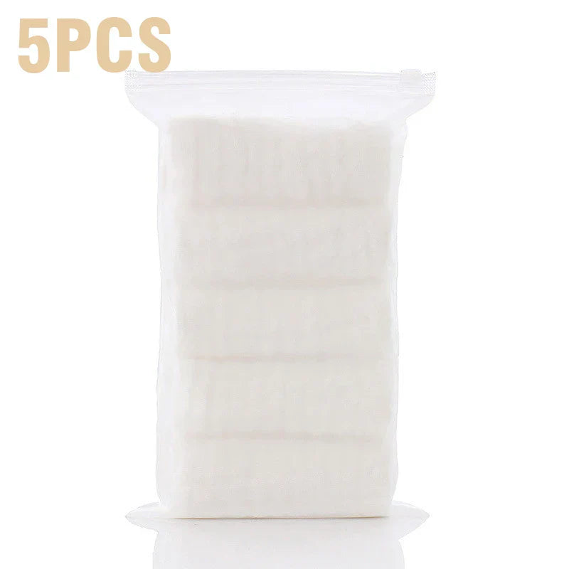 5PCS Baby Bath Towel 100% Cotton 6 Layers