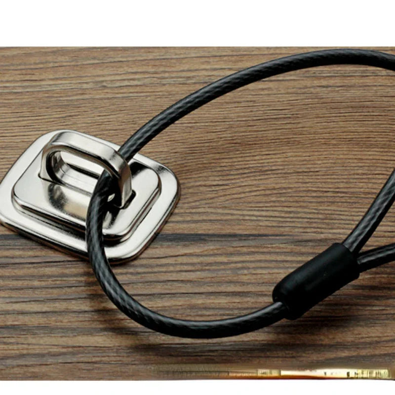 Electroplated Chrome Zinc Alloy Computer Lock Fixed Base