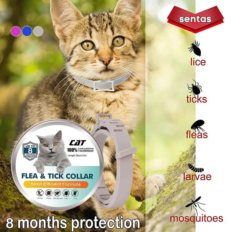 Pet Flea Collar Dog Cat Safe Useful Tick