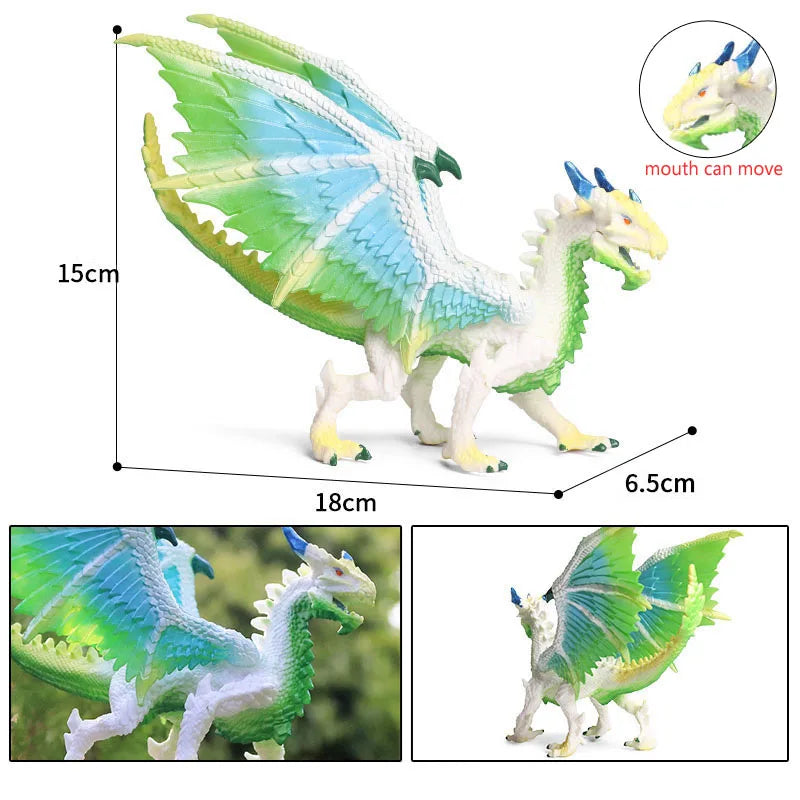 simulation dragon figurines model Savage Flying Magic Dragon