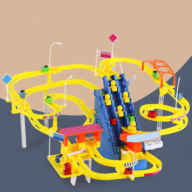 Three Stairs With Multiple Tracks Automatic Piggy Climbing