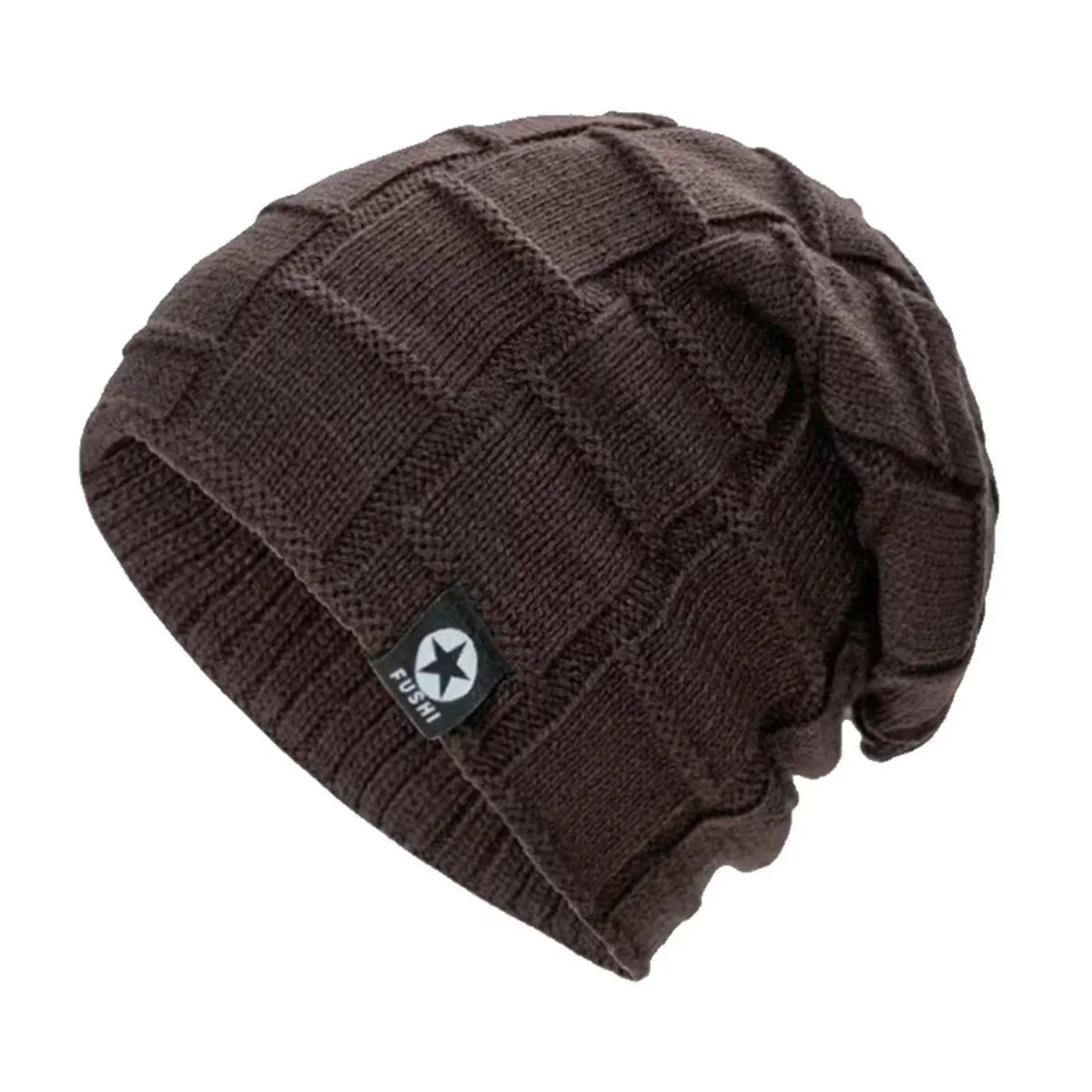 New Unisex Fleece Lined Beanie Hat Knit Warm