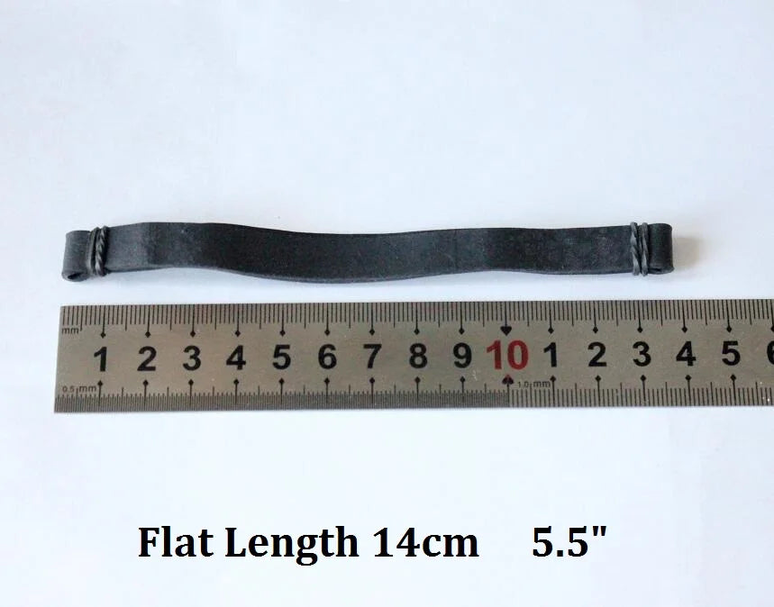 Flat Length 14cm Black Elastic Rubber Band Heavy