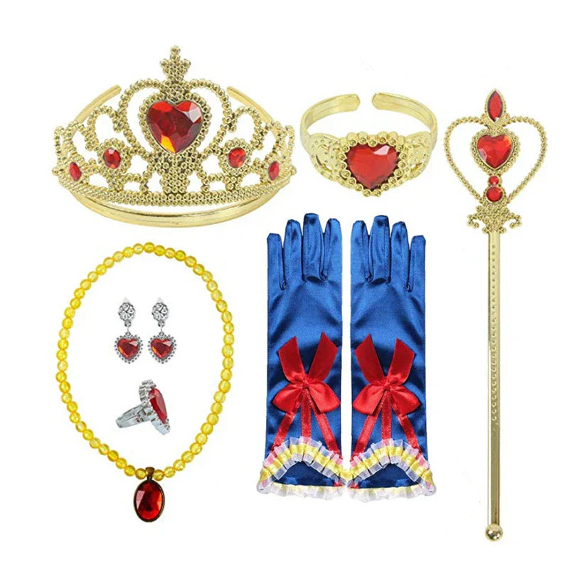 Girls Princess Snow White Accessory Party Tiara Crown