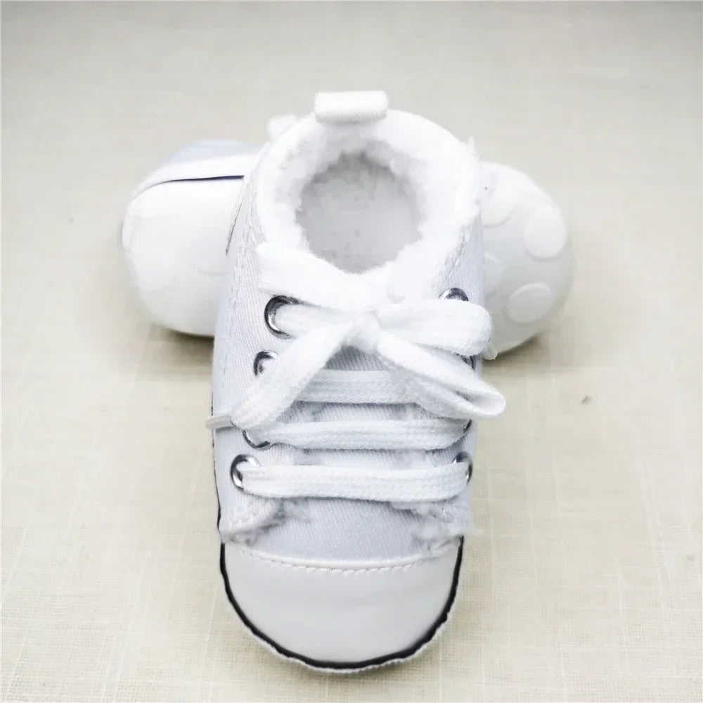 Baby Canvas Classic Sneakers Newborn Print Star Sports