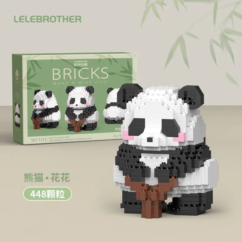 Mini 3D Animal Huahua Panda Building Blocks Model