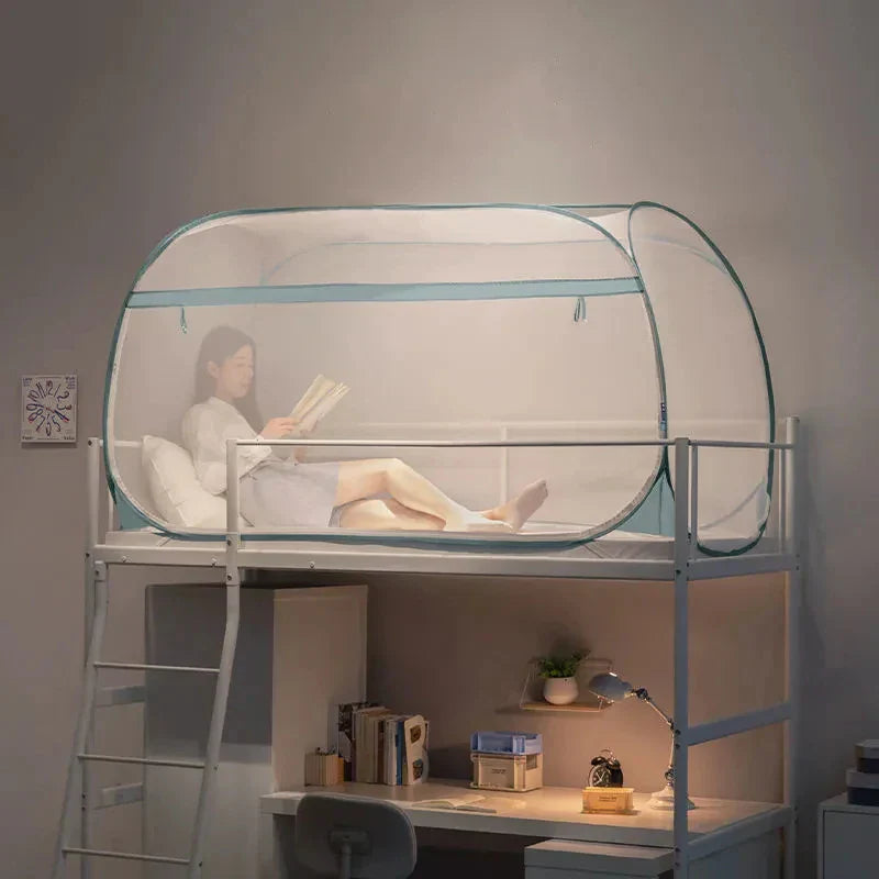 Double Zipper Bunk Bed Mosquito Net Student Dormitory