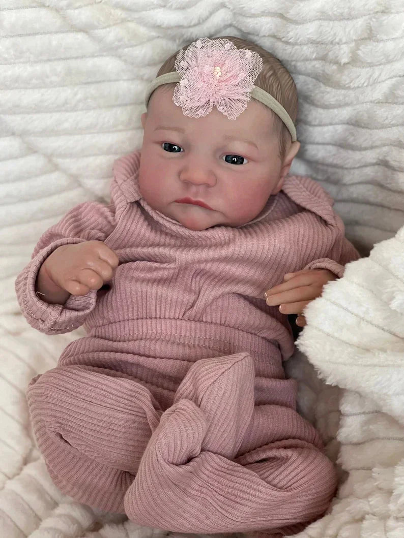 NPK19inch Awake Reborn Baby Doll Already Painted Finished