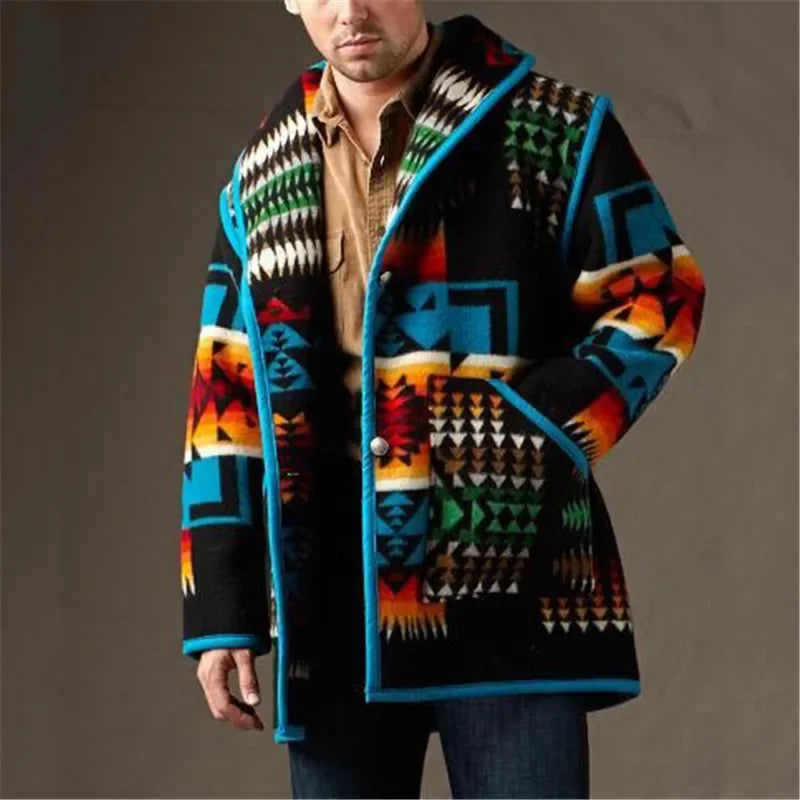 Mens Jackets And Coats Ins Spring/Autumn Printing Fashion