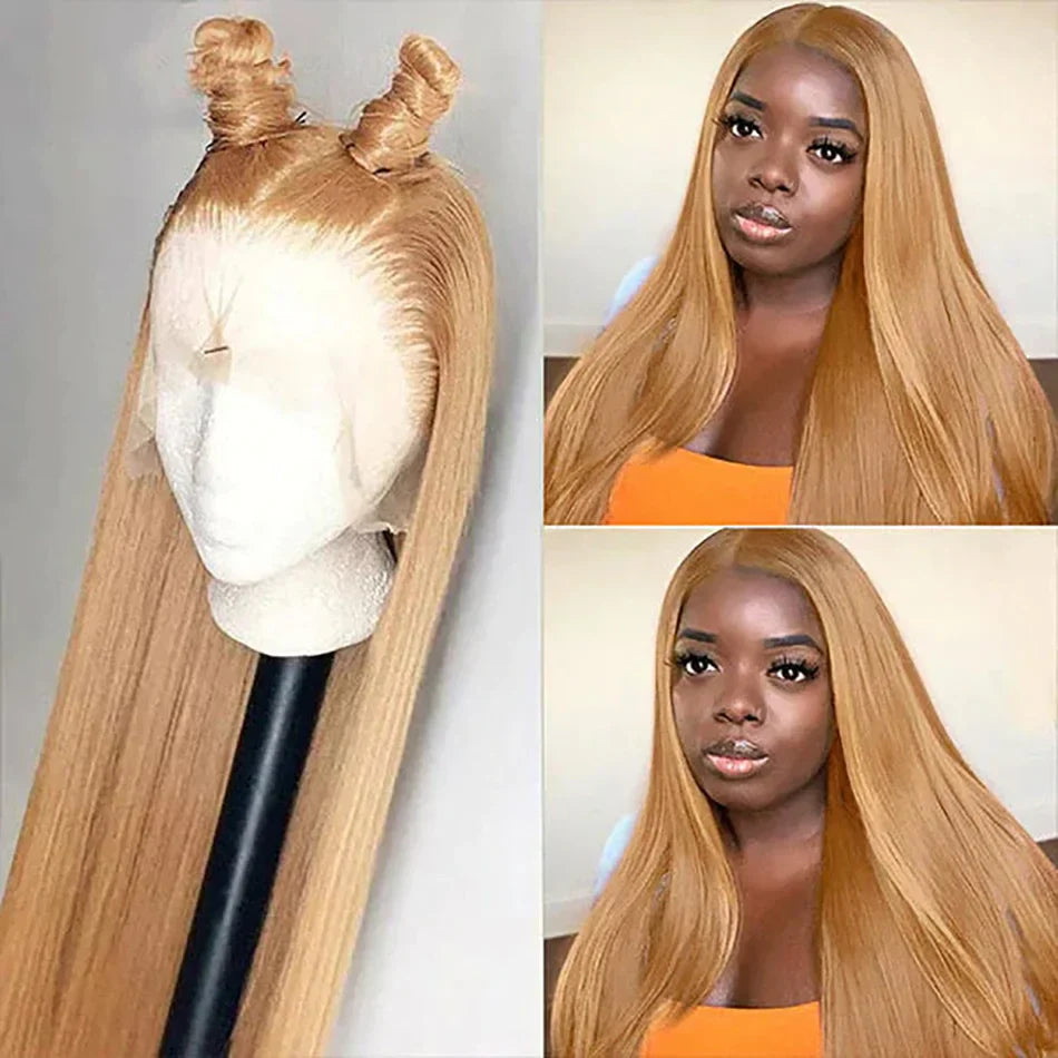 13x4 HD Transparent Lace Front Human Hair Wigs