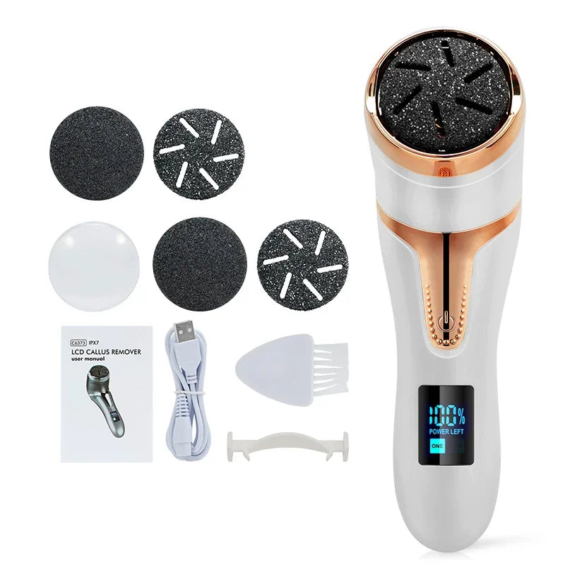 Rechargeable Electric Foot File Electric Pedicure Sander IPX7