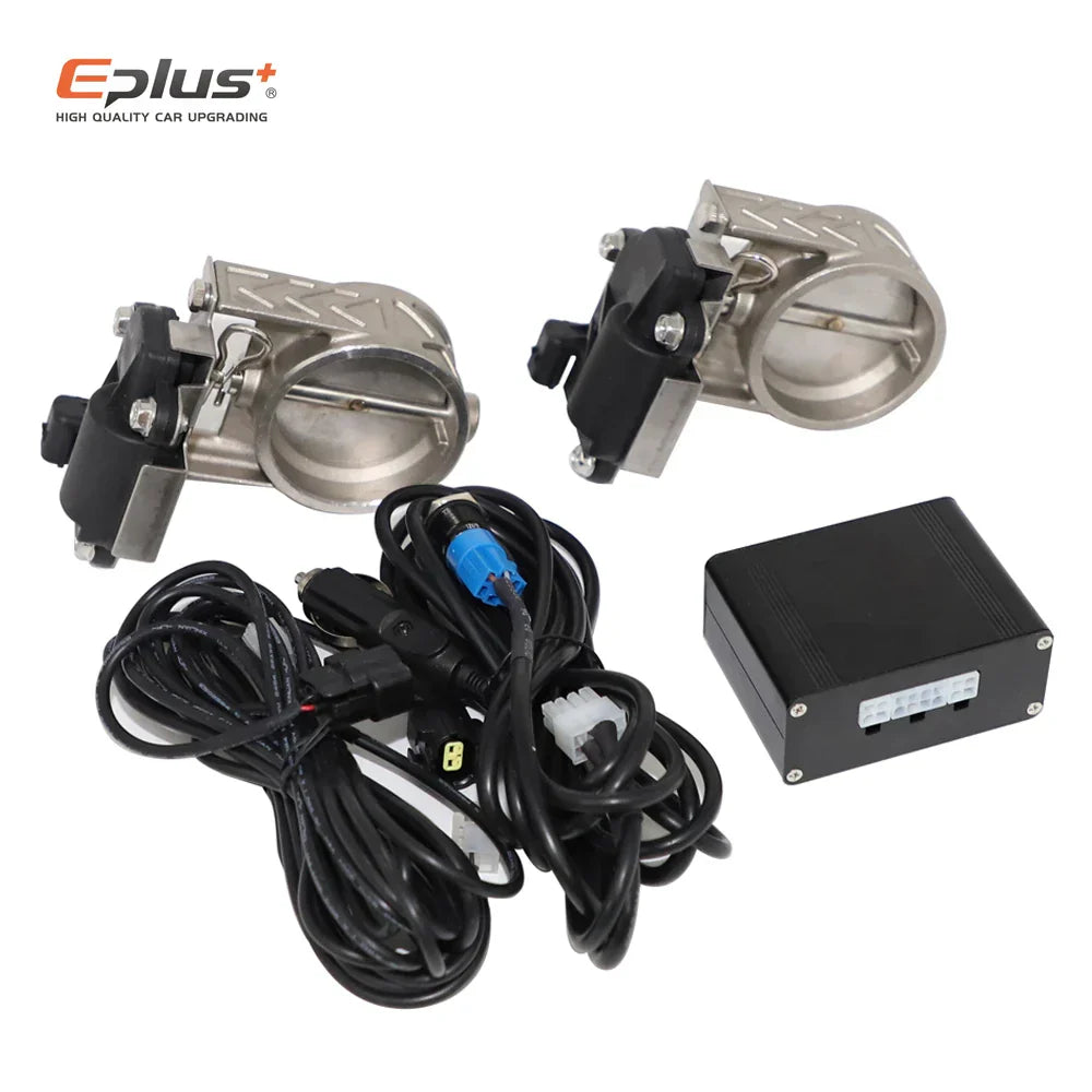 EPLUS Car Exhaust Pipe Electronic Valve Kit Universal