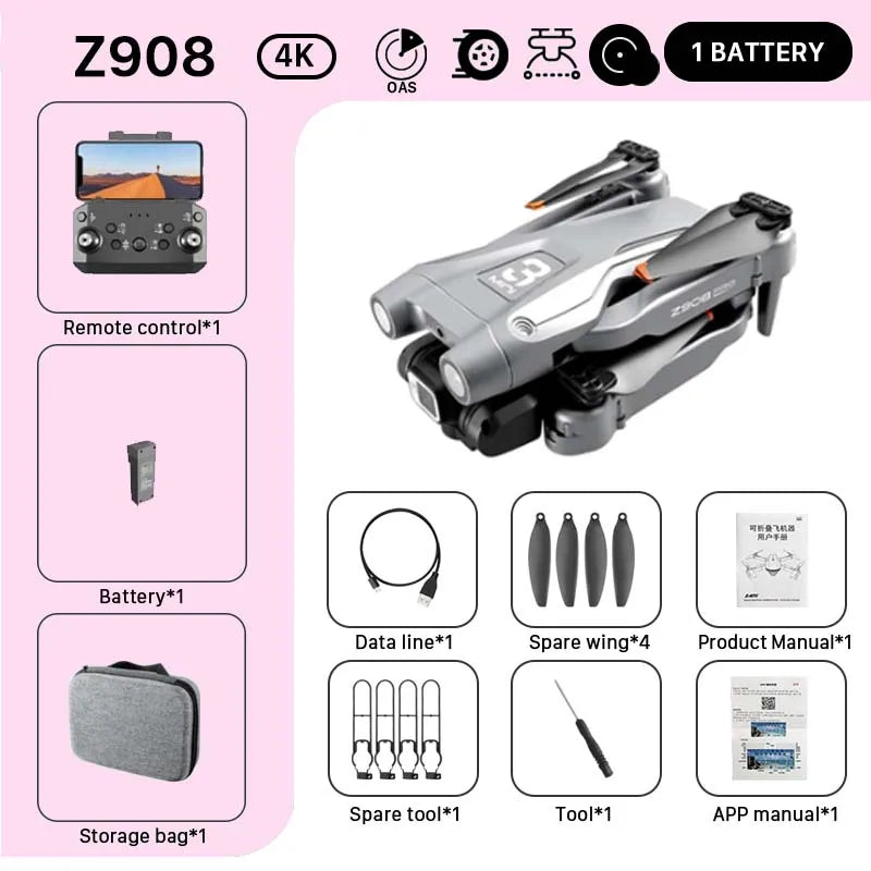 KBDFA MINI Z908Pro Max Drone 4K ESC Professional