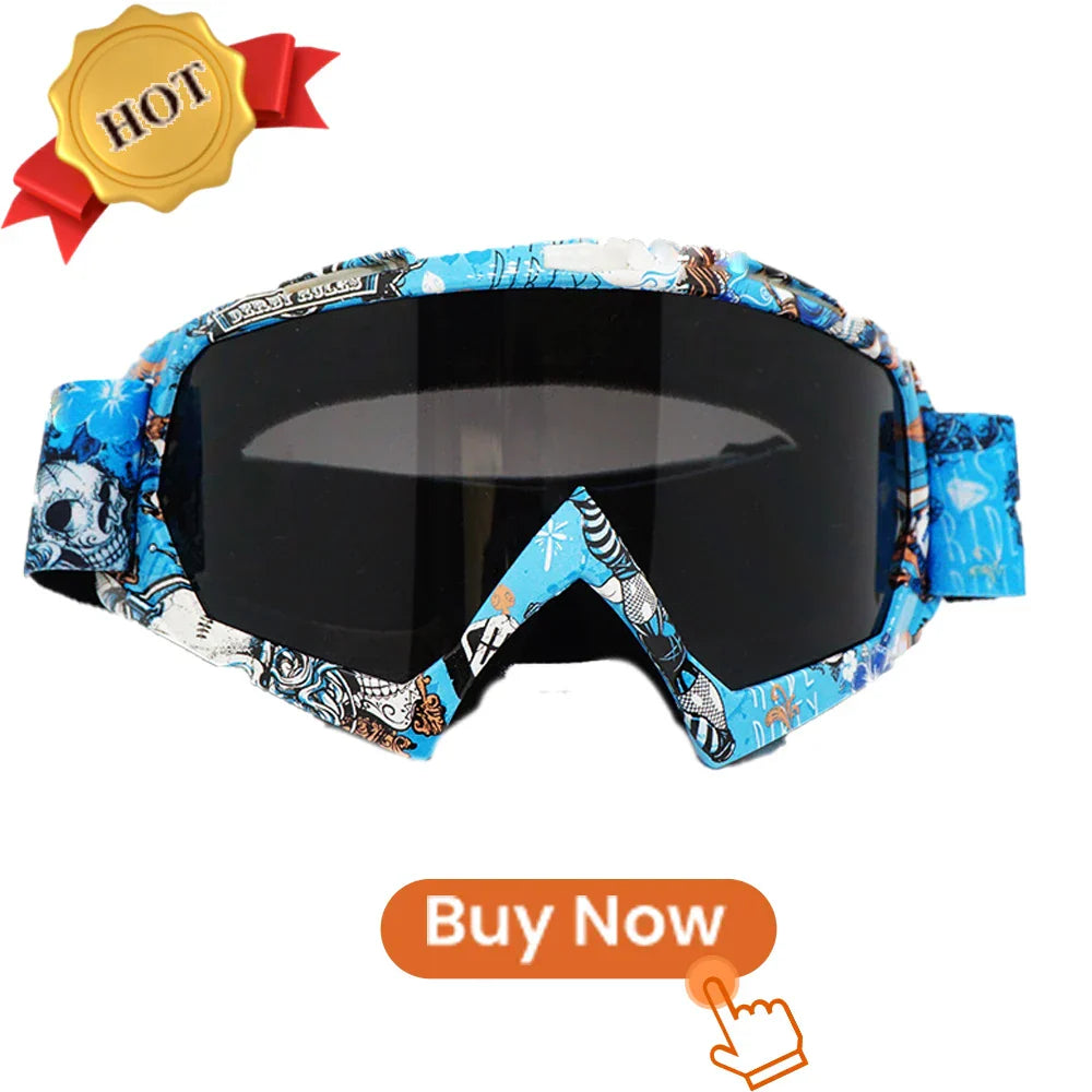 Newest Motorcycle Goggles for Men Retro Motocross Riding