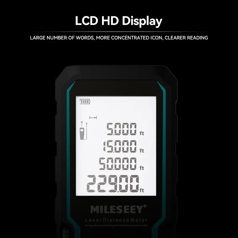 Mileseey S6 Laser Distance Meter 40m/120m, Rangefinder