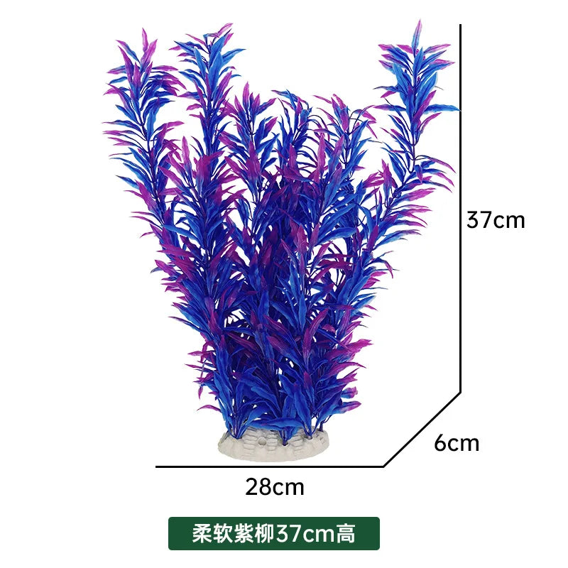 24-52cm Large Aquarium Plants Plastic Grass Fish Tank