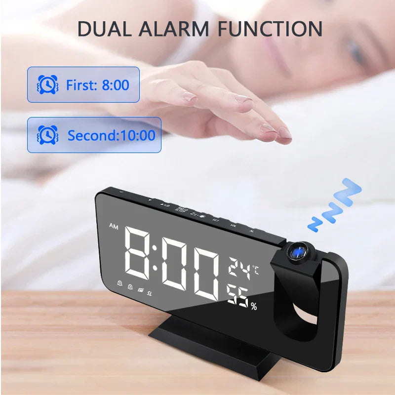 LED Digital Alarm Clock Table Watch Electronic Desktop