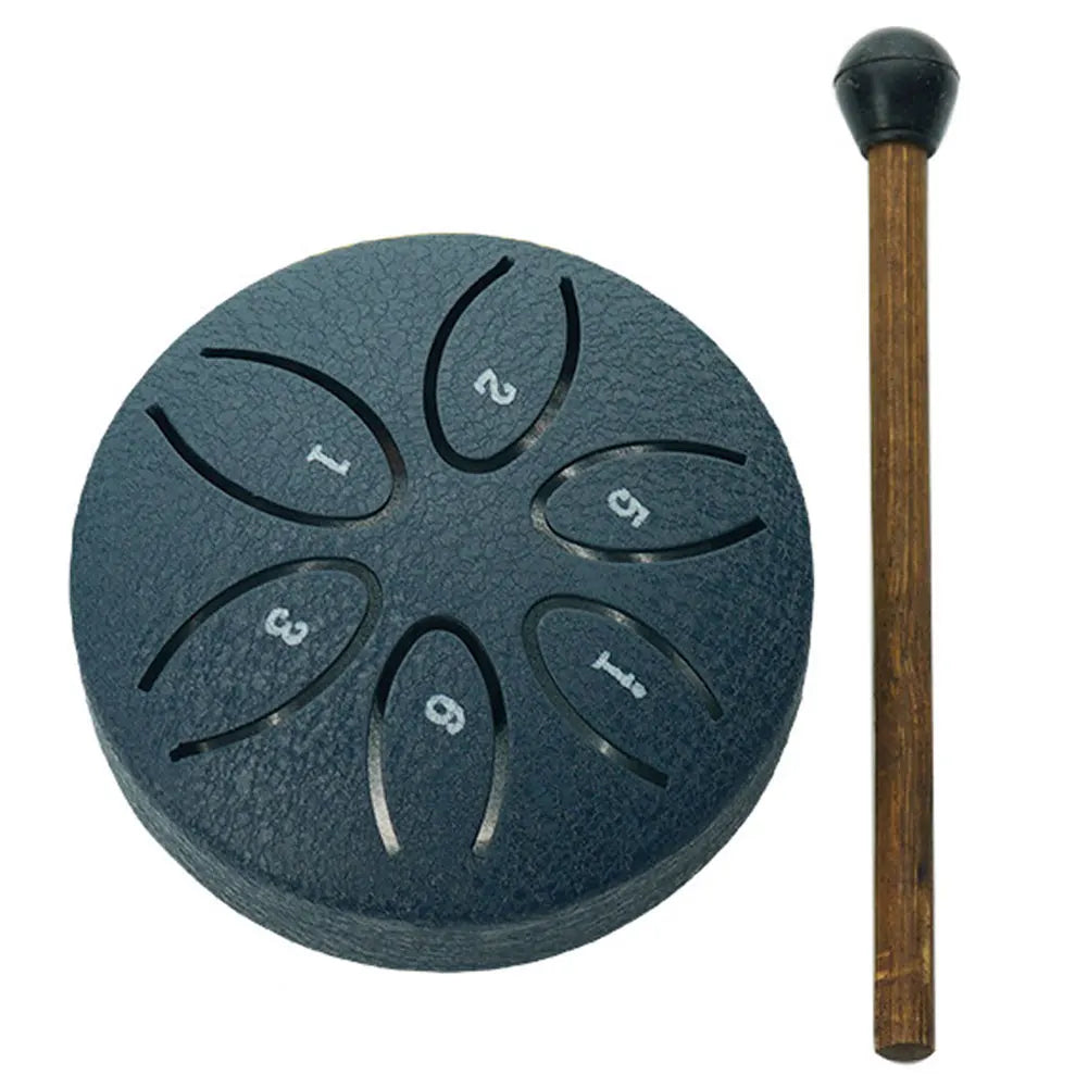 Mini Steel Tongue Drum 3 Inch 6 Notes