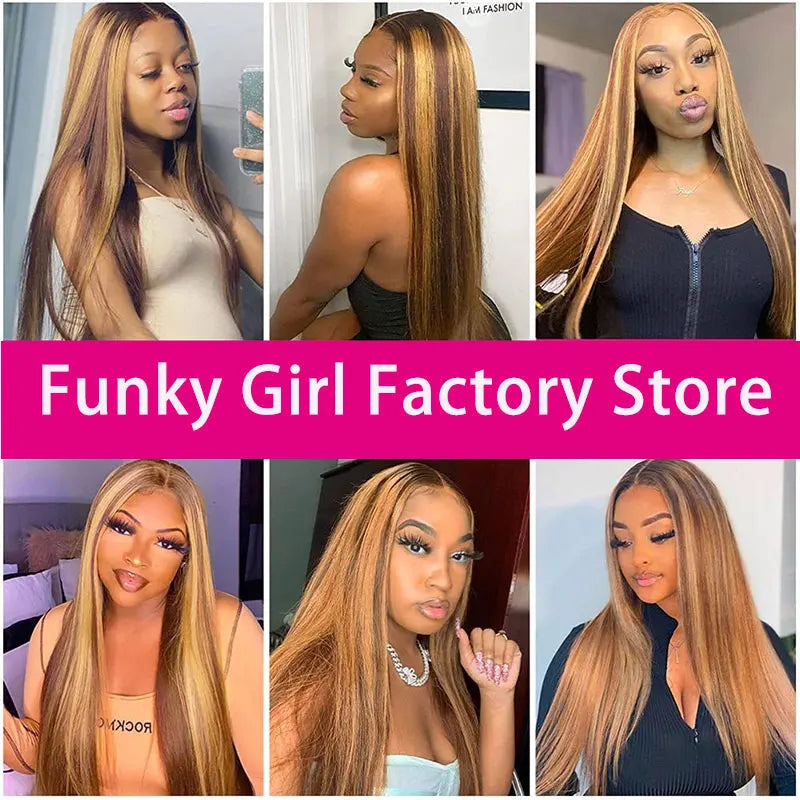 Brazilian P4 27 Highlight Bundles Straight Human Hair