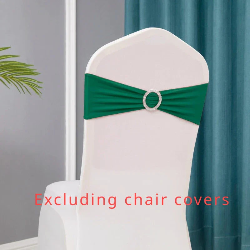 10pcs/lot Stretch Lycra Spandex Chair Covers Bands