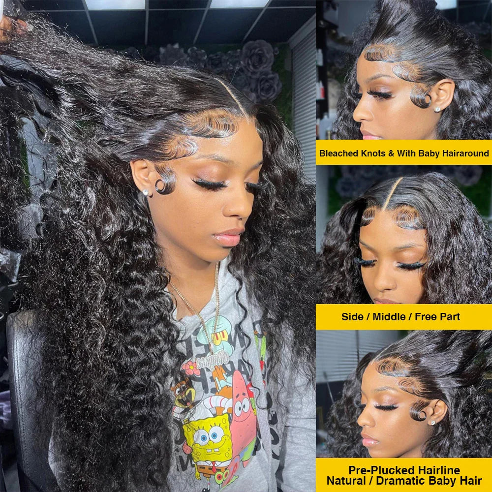 HD Transparent Deep Wave Frontal Wig 13x4/13x6 Curly