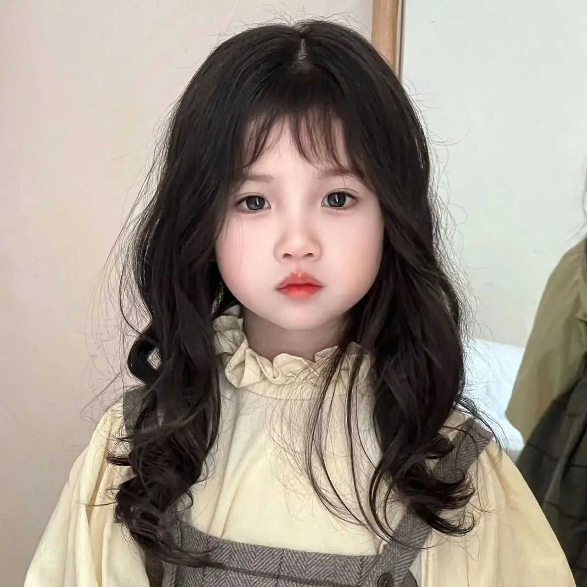 Baby Wig Toupee for Girls Children's Wavy Long