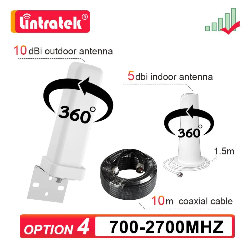 2G/3G/4G LTE GSM 360° Antenna Kit for Cell Signal Booster