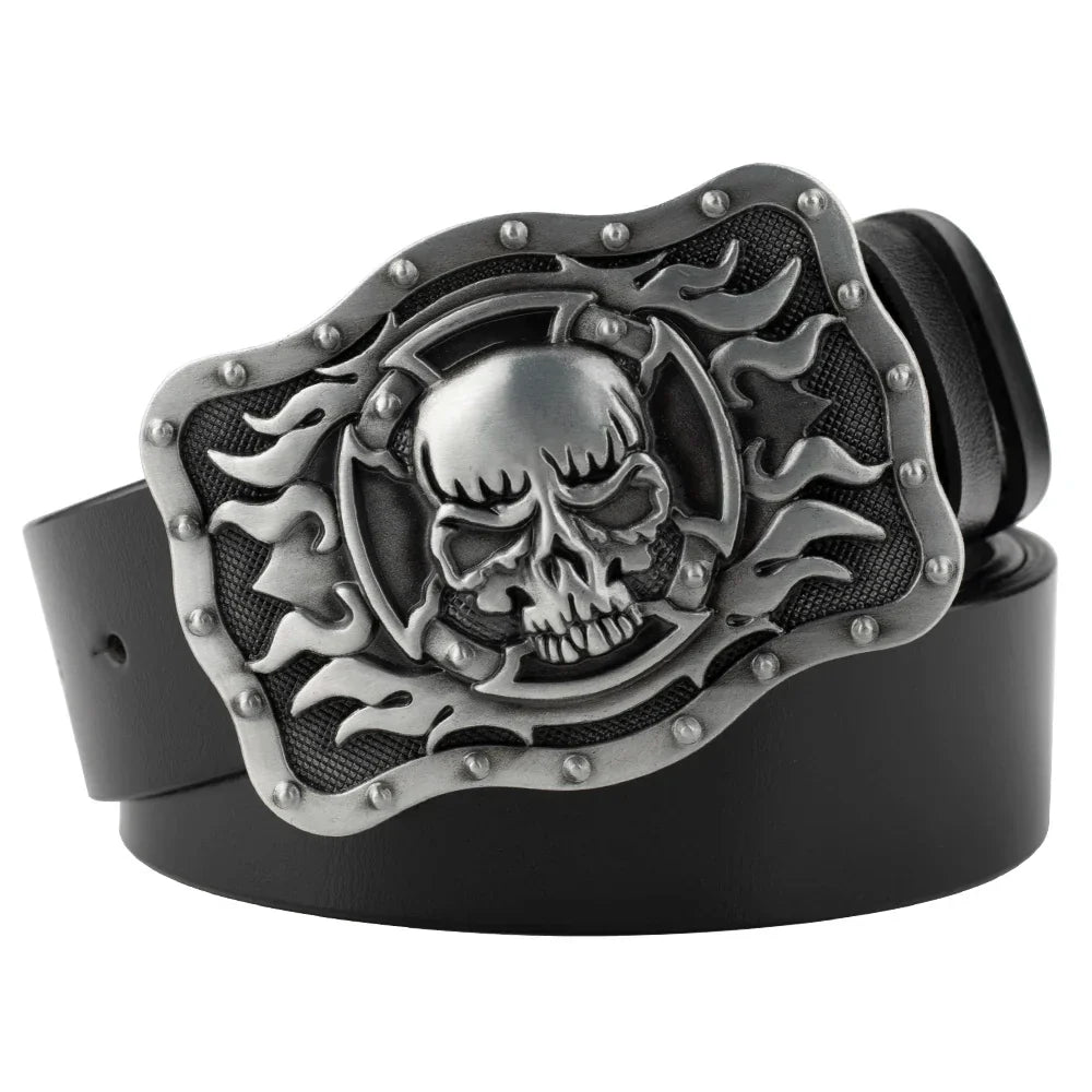 Fashion Hip Hop Style Belt Death's Head Skull