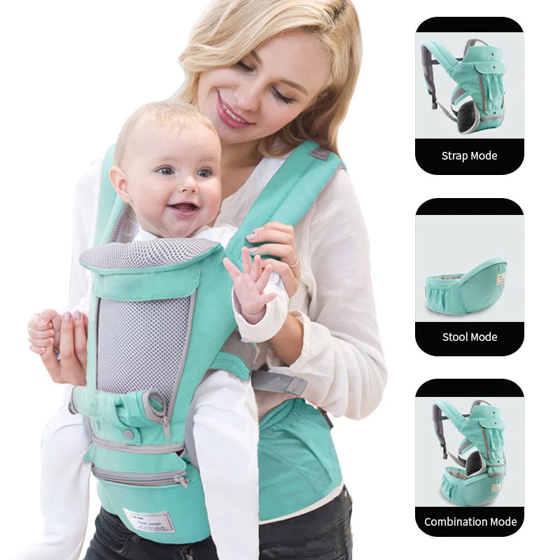 Breathable Ergonomic Baby Carrier Backpack Portable Infant Baby