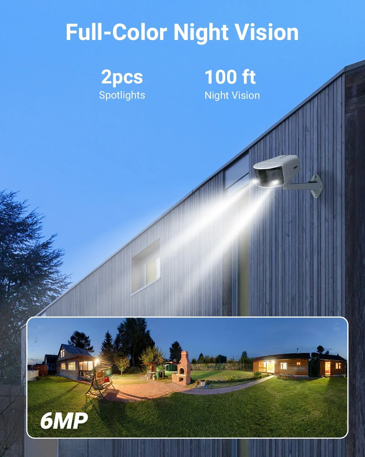 ANNKE 4K 180° Panoramic POE Security Camera Kit