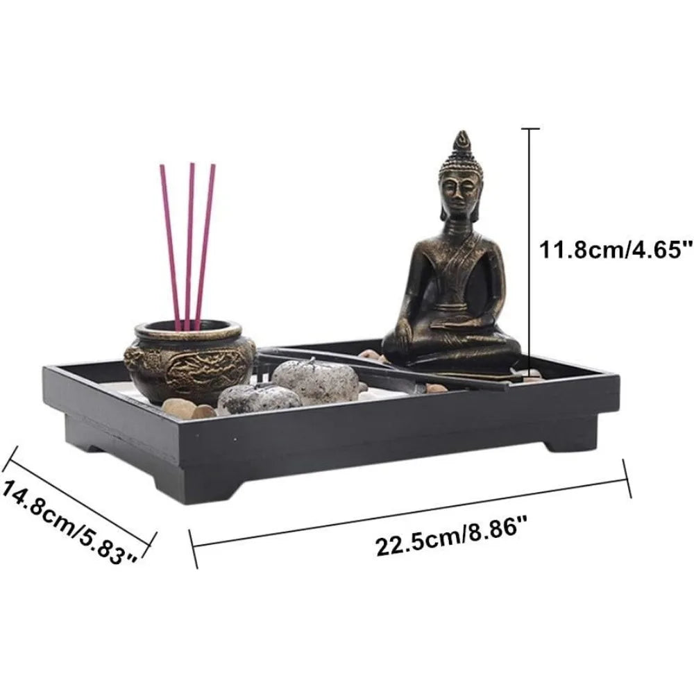 Buddha Statues and Table Candle Holder Zen, Garden