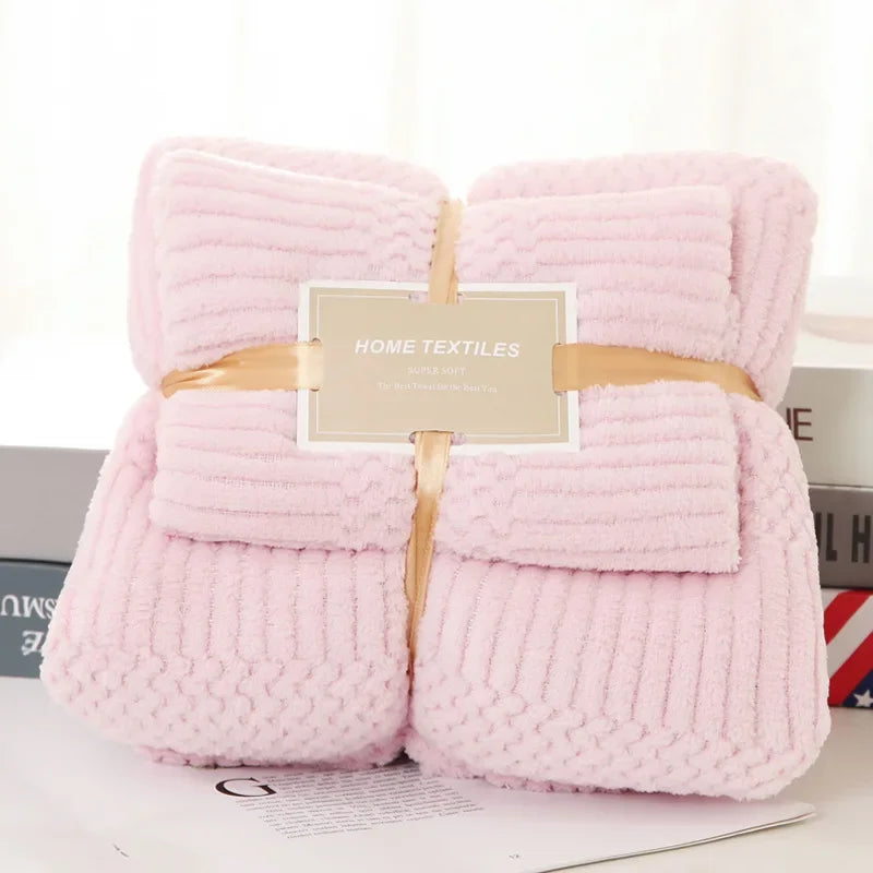 Soft and Absorbent Bath Towel Set Elegant Handkerchief