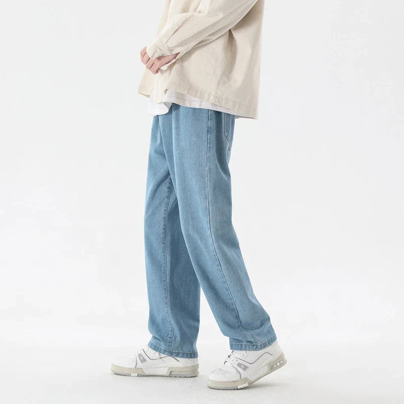 2023 New Korean Fashion Men's Casual Ankle-Length Jeans