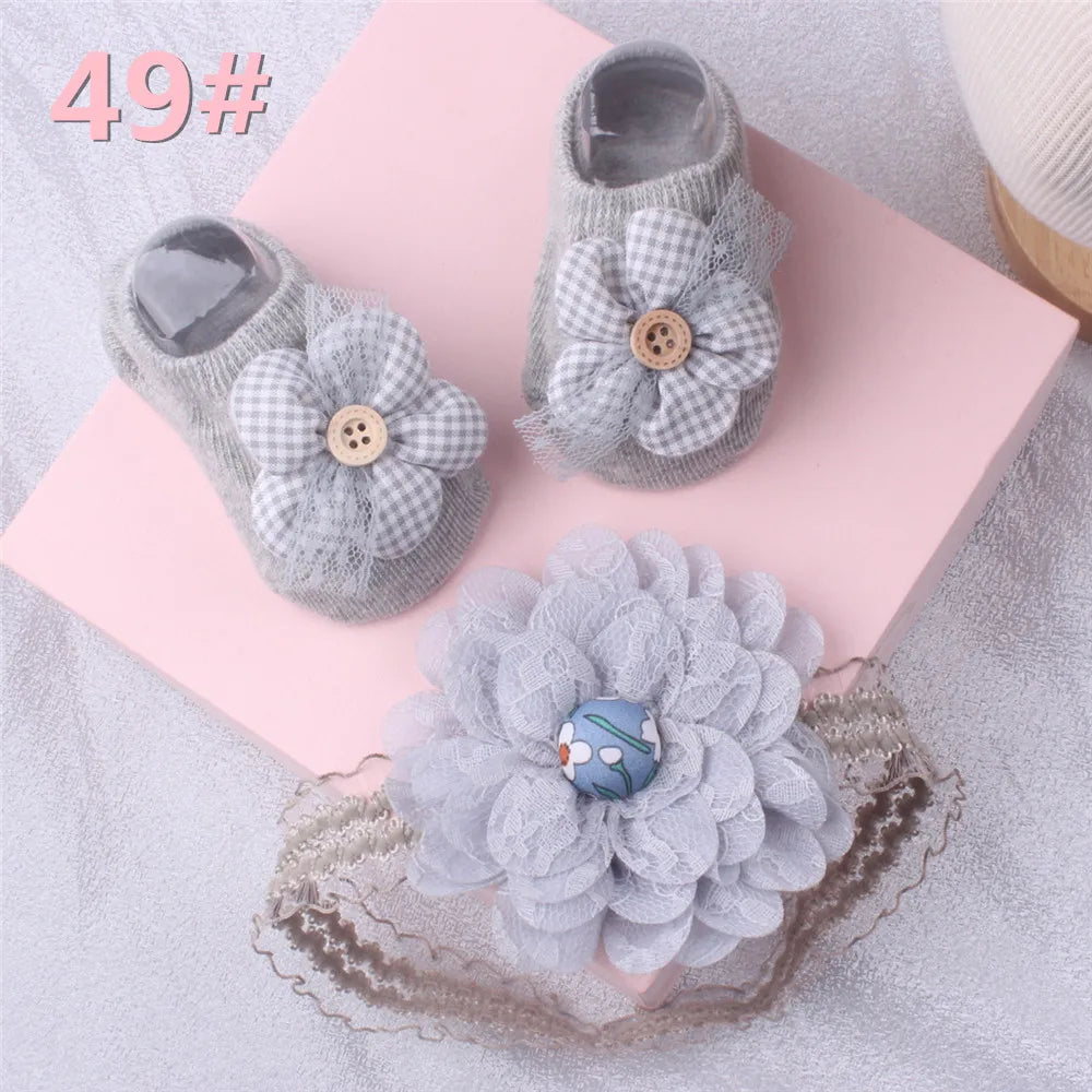 1 Set Cute Gift Bow Flowers Baby Girls