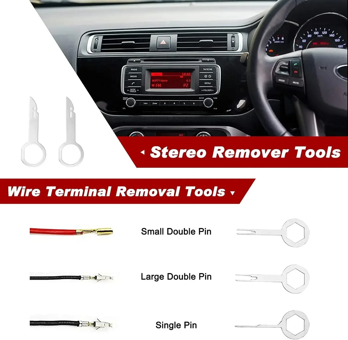 Car Radio Removal Tool Fastener Remover Oil Seal
